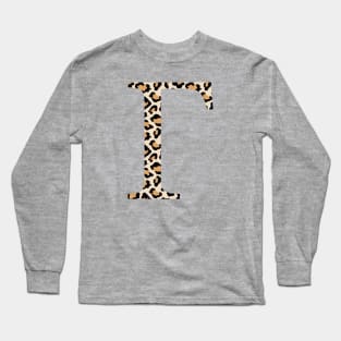 Gamma Cheetah Greek Letter Long Sleeve T-Shirt